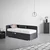 KREVET REMI 120/200 cm , grafitno siva