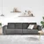 Sofa Tamno siva 250 x 77 x 76 cm Kordura tekstil