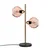 Opviq Stona lampa Benek-15-14563, 36x18x58 cm, IP20, Zlatno-roze boje