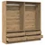 Ormar Artisan hrast 100x50x200 cm konstruirano drvo
