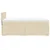 Vidaxl Box spring postelja z vzmetnico krem 100x200 cm blago