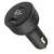 TA-UC-AC2PD65LCD-CAR-01 Gembird 2-port USB brzi punjac za auto, Type-C PD, LCD, 65W, black
