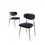 Hanah Home Set stolica Vina, 56x76x97 cm, 4 komada, Antracit