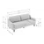 Atelier del Sofa Trosed Robin 3, 205x84x87cm, Krem