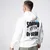Polleo Mens Prime Terry Oversized Hoodie, White - S