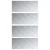 Stepenica Pravokutni 4 pcs Srebrno 70 x 30 cm Aluminij
