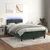 Vidaxl Box spring postelja z vzmetnico LED tem. zelena 120x200cm žamet