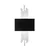 Opviq Zidna lampa Axis-15124, 35x75x10cm, IP20, Crno-bela