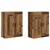 Kabinetski zidni Zidne 2 pcs Staro drvo 69,5 x 34 x 90 cm