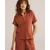 WE Fashion Bluza  rjasto rjava