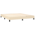 Vidaxl Box spring postelja z vzmetnico krem 160x200 cm blago