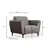 Atelier del Sofa Fotelja Aren 85x85x100cm Siva