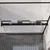 Polica za zid tuš-kabine crna 115 cm aluminijska