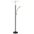 Globo 58909B - LED prigušiva stojeća lampa TIRANA 40W/230V + 5,5W crna