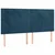 vidaXL Box spring postelja z vzmetnico temno modra 180x200 cm žamet