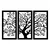 Wallity Zidna dekoracija Arbol-M124, 103x65 cm, 1.2 mm, Crna