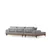 Atelier del Sofa Ugaona garnitura Eti 98x78x170cm Siva