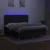 Vidaxl Box spring postelja z vzmetnico LED črna 180x200 cm blago