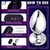 SuperLove E-Stim Metal Vibrating Butt Plug with Remote Small