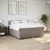 Vidaxl Box spring postelja z vzmetnico taupe 180x200 cm blago