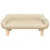Krevet za pse krem boja 70 x 40 x 24 cm od tkanine