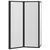 Tuš paravan Crna 120 x 2 x 117 cm Aluminij i PP