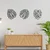 Wallity Zidna dekoracija Tropical, Crna
