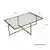 Hanah Home Klub sto Sun S410 94x35x64cm Zlatni