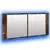 LED kupaonski ormarić s ogledalom boja hrasta 100 x 12 x 45 cm