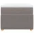 Vidaxl Box spring postelja z vzmetnico taupe 90x200 cm blago