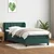 Vidaxl Box spring postelja z vzmetnico temno zelena 80x220 cm žamet