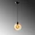 Opviq Luster Benek-20-14304, 20x20x120, IP20, Crno-žuti