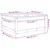 Vrtna sadilica crna 82,5 x 82,5 x 39 cm od masivne borovine