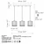 Opviq luster Yakops-15745, 3 × E27, srebrni