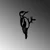 Aberto Design Dekorativna figura Bird On The Branch 01, 18x30 cm, 1.5 mm