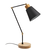 Opviq Stona lampa E27 Socket, Crno-Hrast