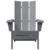 Sklopiva Adirondack stolica Svijetlo siva 80,5 x 74,5 x 92 cm