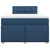 Vidaxl Box spring postelja z vzmetnico modra 120x190 cm blago