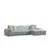 ATELIER DEL SOFA Ugaona sofa Pescara Corner Right (L2 Chl) Pale Green