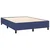 Vidaxl Box spring postelja z vzmetnico LED modra 140x200 cm blago
