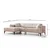 Atelier del Sofa Ugaona garnitura Horizon 85x43x207cm Svetlobraon