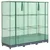 Povišena gredica s pokrovom za staklenik izgled ratana 120x40x123 cm