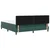 Vidaxl LED Box Spring Postelja Temno zelena 180 x 200 cm Žamet