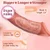 Vibrirajuća realistična navlaka i produžetak za penis (daljinski/app)
