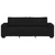 vidaXL Trosed črne barve 220x77x82 cm blago