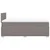 Vidaxl Box spring postelja z vzmetnico taupe 120x190 cm blago
