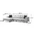 Atelier del Sofa Montana Corner Left (Chl+3R) Ugaona garnitura, Siva
