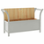 Klupa siva 107 x 45 x 75,5 cm od masivne jelovine