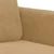 Dvosjed smeđi 140 cm baršunasti
