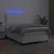Vidaxl Box spring postelja z vzmetnico LED bela 120x200cm umetno usnje